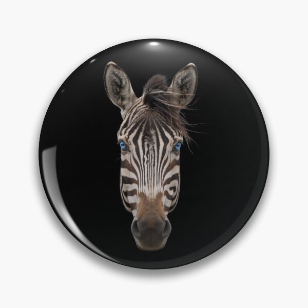 Item preview, Zebra Face Portrait Blue Eyes Safari Animal Art designed and sold by cabana.space.