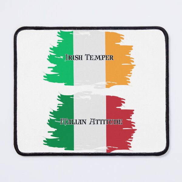 Item preview, Irish Temper Italian Attitude designed and sold by Fantasy Football Company.