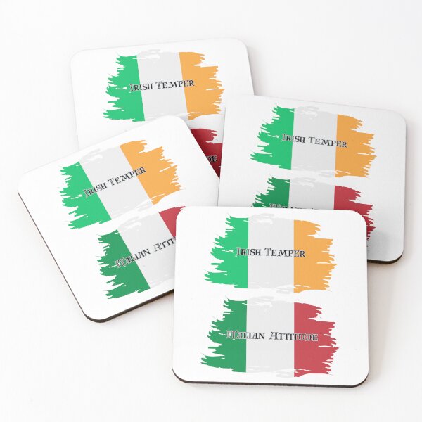 Item preview, Irish Temper Italian Attitude designed and sold by Fantasy Football Company.
