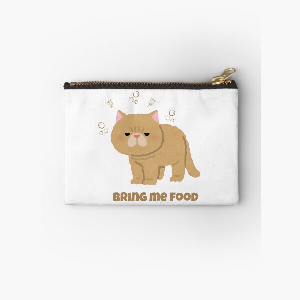 Item preview, Funny Grumpy Cat Demanding Food - Sarcastic Orange Kitty Quote designed and sold by Rehnair.