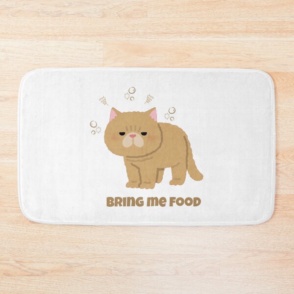 Item preview, Funny Grumpy Cat Demanding Food - Sarcastic Orange Kitty Quote designed and sold by Rehnair.