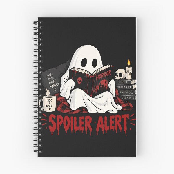 Item preview, Ghost Reading Horror Book – Spoiler Alert | Cute Spooky Reader Halloween Design designed and sold by Sanika arts .