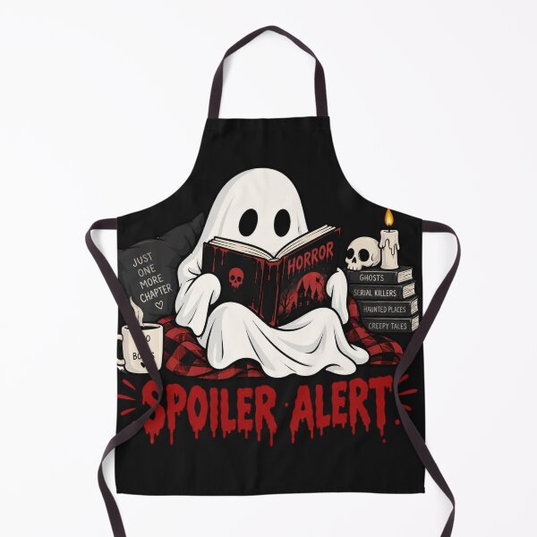 Item preview, Ghost Reading Horror Book – Spoiler Alert | Cute Spooky Reader Halloween Design designed and sold by Sanika arts .