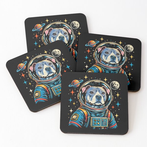 Item preview, Retro Space Dog Astronaut Cosmic Adventure Vintage designed and sold by Moizento.