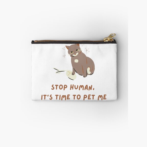 Item preview, Funny Cat Office Humor - Stop Human It's Time to Pet Me Computer Mouse Graphic designed and sold by Rehnair.