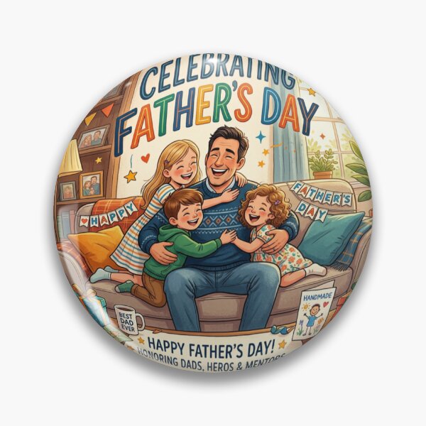 Item preview, Couch Hugs: A Father's Day Illustration designed and sold by Solomon-Ent-144.
