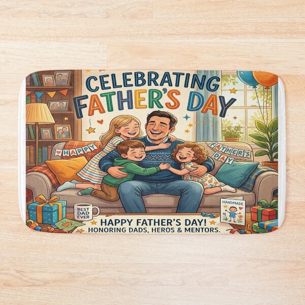 Item preview, Couch Hugs: A Father's Day Illustration designed and sold by Solomon-Ent-144.