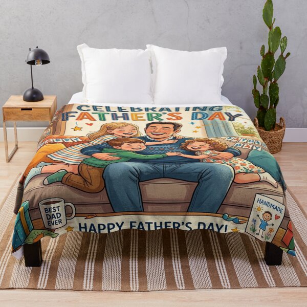 Item preview, Couch Hugs: A Father's Day Illustration designed and sold by Solomon-Ent-144.