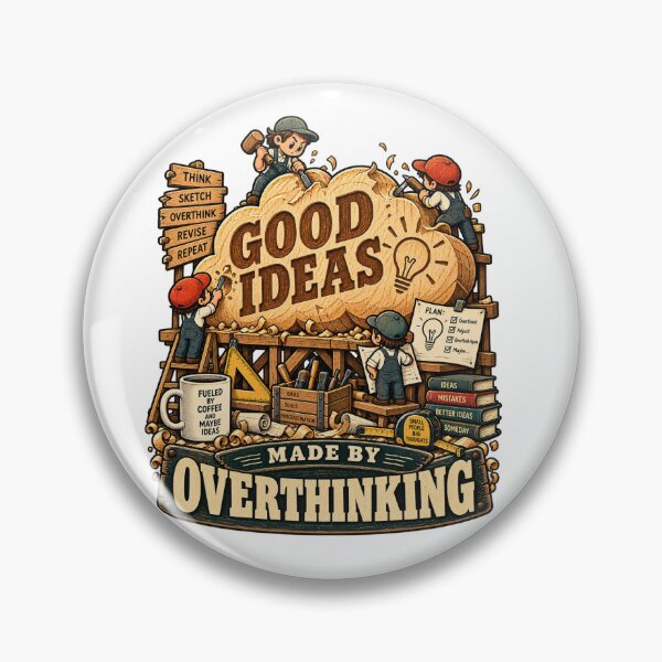 Item preview, Good Ideas Made by Overthinking – Funny Creative Workshop designed and sold by NarpLTD.
