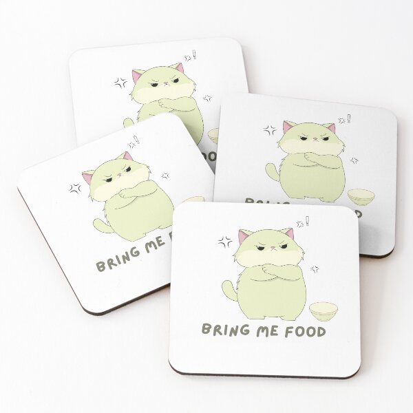 Item preview, Sarcastic Grumpy Cat Demanding Dinner - Bring Me Food Empty Bowl Quote designed and sold by Rehnair.