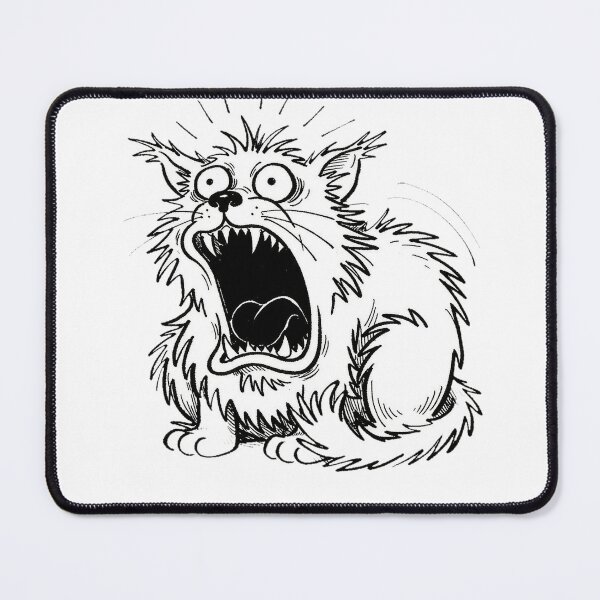 Item preview, Anxious Screaming Cat Calm Adult Quote designed and sold by LEOYinger.