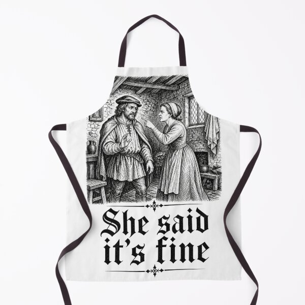 Item preview, She Said It's Fine Medieval Couple designed and sold by lArtsCorner.