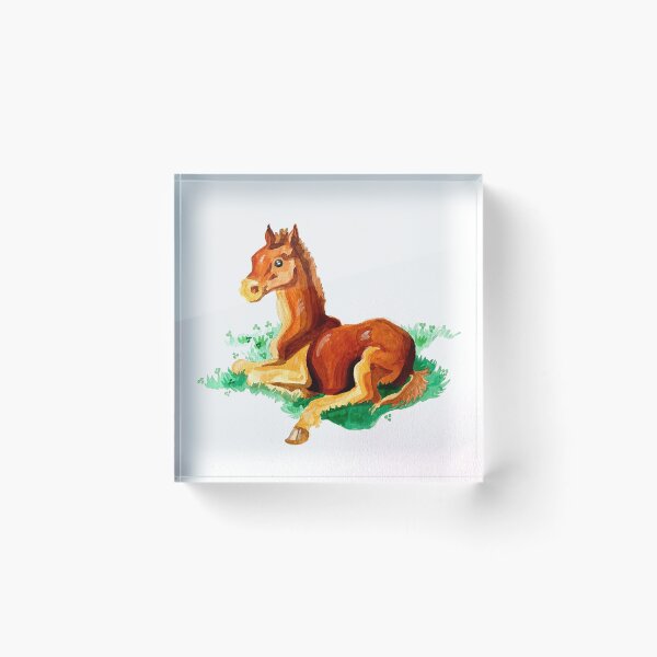 Item preview, A Foal in Field of Clovers designed and sold by ethanvsanders.