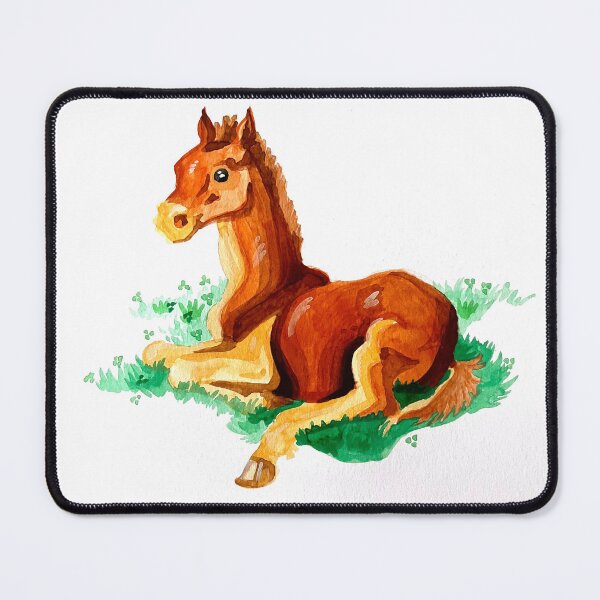 Item preview, A Foal in Field of Clovers designed and sold by ethanvsanders.