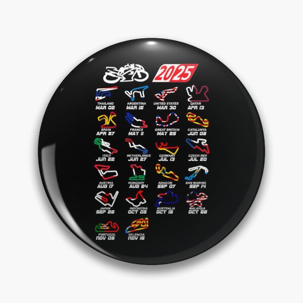 Item preview, Calendar Season 2025 Motogp Circuits Colors designed and sold by TheresaKessler.