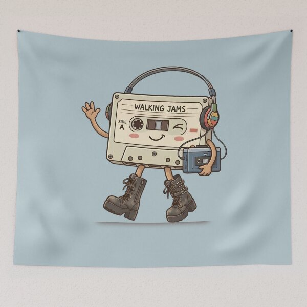 Item preview, 80s Nostalgia – Retro Cassette Walkman designed and sold by AOCollections.
