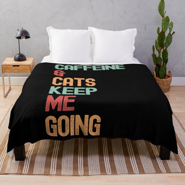 Item preview, Caffeine Cats Funny Slogan designed and sold by TheresaKessler.