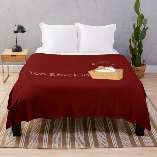Item preview, Funny Office Cat in Box - Too Stuck in Work Sarcastic Calico cat Quote designed and sold by Rehnair.
