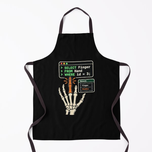 Item preview, Select Finger From Hand SQL Programmer Database Humor designed and sold by Ridaelb.