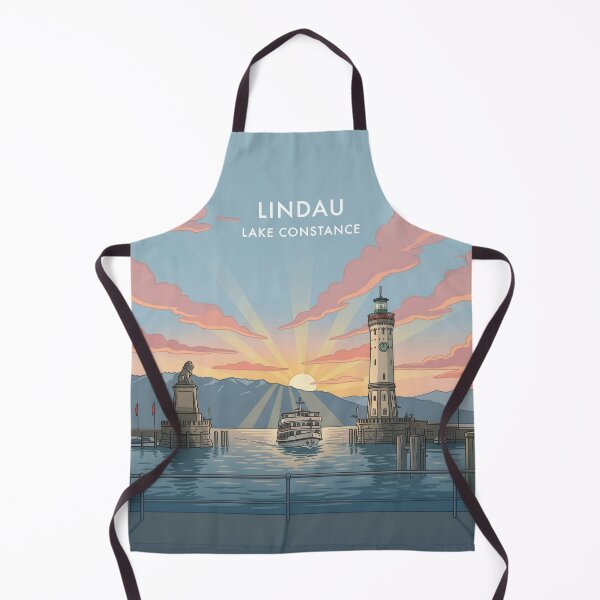 Item preview, Lindau at Lake Constance Lion-Statue & Lighthouse Vintage Germany designed and sold by strandbar.