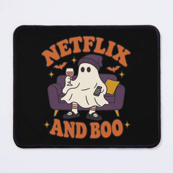 Item preview, Netflix and Boo Ghost: Cozy Couch, Wine and TV Remote designed and sold by Uglyandcute.