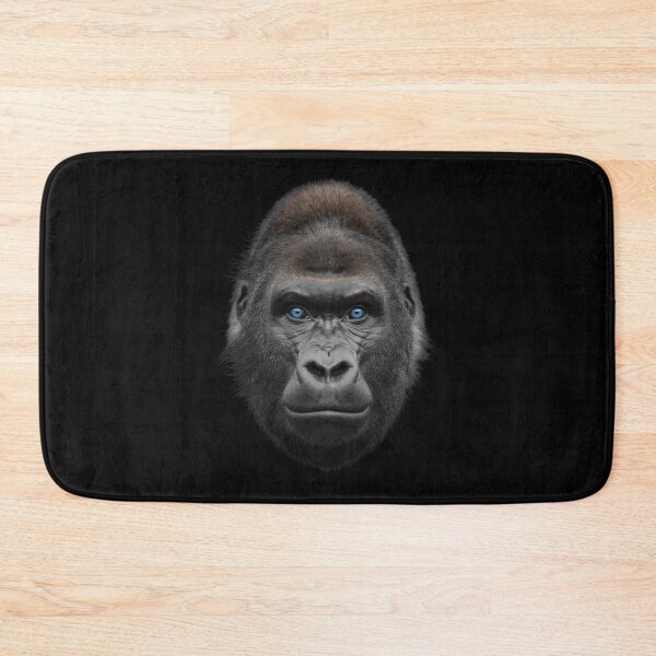 Item preview, Gorilla Face Portrait Blue Eyes Wildlife Art designed and sold by cabana.space.