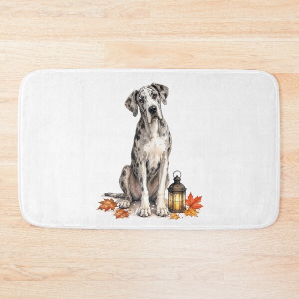 Item preview, Great Dane with a Tiny Halloween Lantern | Fall Dog designed and sold by PAPIRO SIGLO XXI.