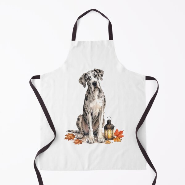 Item preview, Great Dane with a Tiny Halloween Lantern | Fall Dog designed and sold by PAPIRO SIGLO XXI.