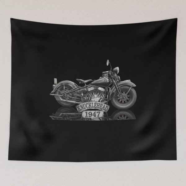 Item preview, 1947 Knucklehead – Vintage Motorcycle Classic designed and sold by Classic Chaos Creations.