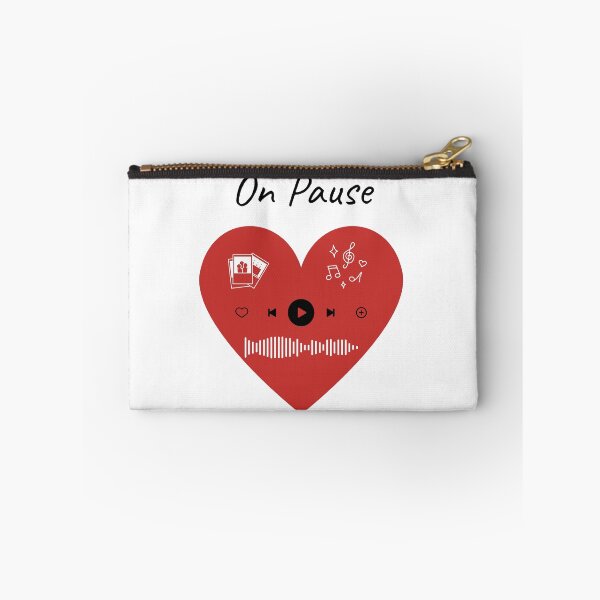 Item preview, Aesthetic Music Player Heart - On Pause Audio Waveform & Song Quote designed and sold by Rehnair.