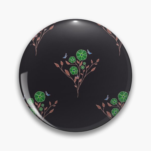 Item preview, Modern Floral on Black Pattern designed and sold by Anne Kerrigan Design.