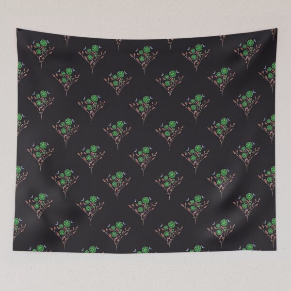 Item preview, Modern Floral on Black Pattern designed and sold by Anne Kerrigan Design.