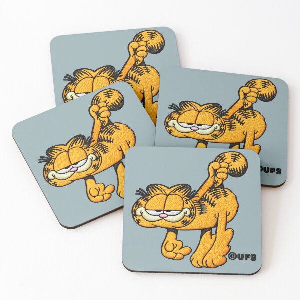 Item preview, Garfield Stretching for Retro Cat Fans designed and sold by POD DYNASTY | Original Print On Demand T-Shirt Graphics.