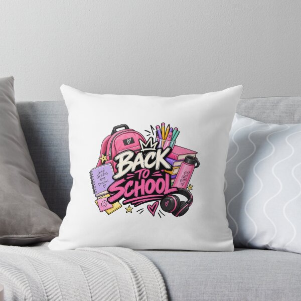 Item preview, Back to School Cute Pink School Supplies designed and sold by GoodVibe Prints.
