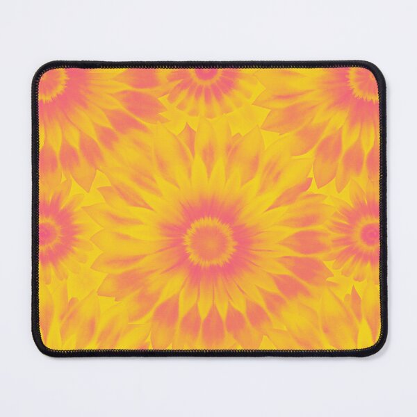 Item preview, Pink Grapefruit Sunflower Tie Dye Pattern - Vibrant Summer Floral Mandala designed and sold by AOCollections.
