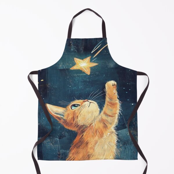 Item preview, Cute Cat Touching Star Dream Artwork  designed and sold by NivyasArtistry.