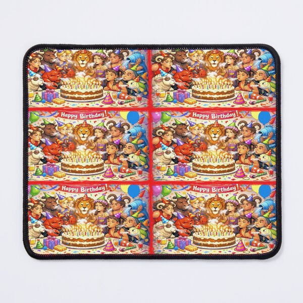 Item preview, Zodiac Sign Characters Attend Birthday Party Celebration designed and sold by kristalcurt.