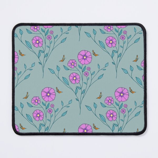 Item preview, Pretty Pink and Teal Flower Pattern designed and sold by Anne Kerrigan Design.