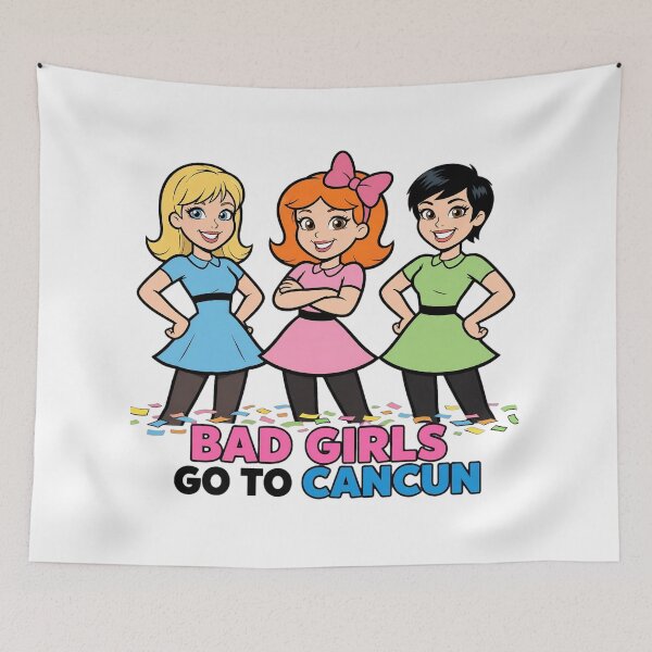 Item preview, Bad Girls Go To Cancun Girls Trip Spring Break Vacation designed and sold by Moad Fahim.