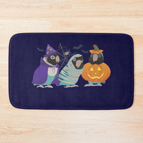 Item preview, Halloween Blue Masked Lovebird Illustration  designed and sold by FandomizedRose.