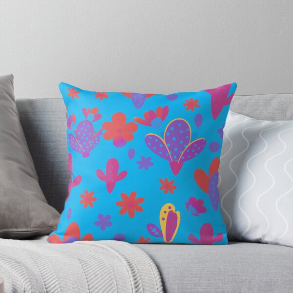 Item preview, Pop Art Cactus Pattern - Vibrant Neon Blue & Pink Desert Succulent designed and sold by AOCollections.