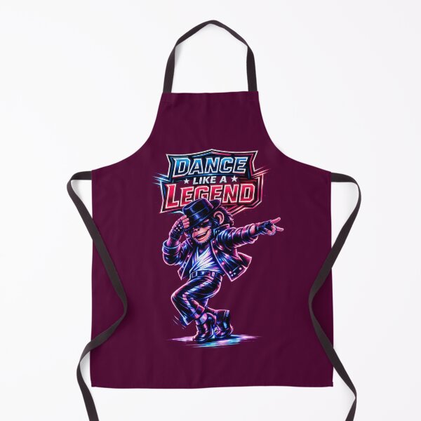 Item preview, Neon Chimp Dancer – Retro Tech Legendary Dance Art designed and sold by Cabrasco.