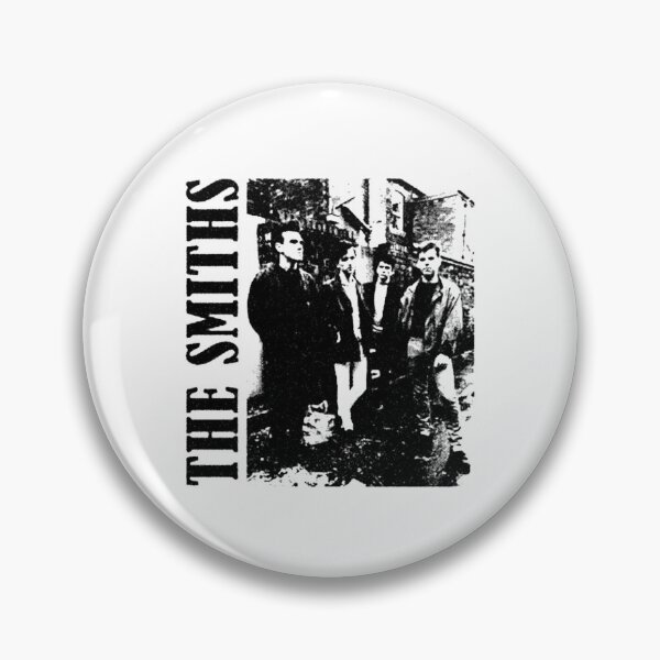 Item preview, The S m i t h s Vintage 80s British Indie Rock Band Black and White Graphic designed and sold by ZevyStores.