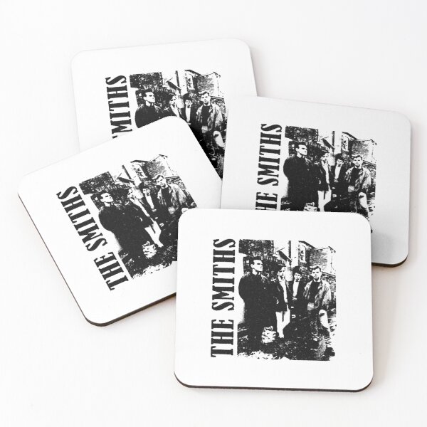 Item preview, The S m i t h s Vintage 80s British Indie Rock Band Black and White Graphic designed and sold by ZevyStores.