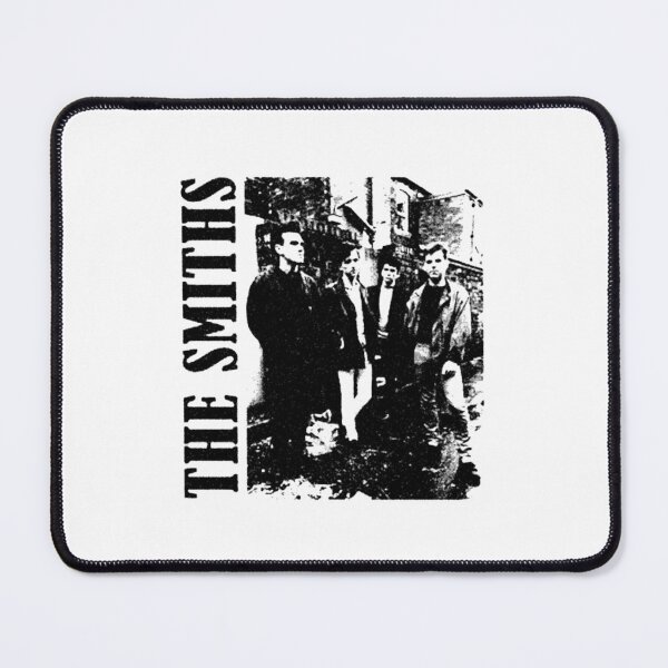 Item preview, The S m i t h s Vintage 80s British Indie Rock Band Black and White Graphic designed and sold by ZevyStores.