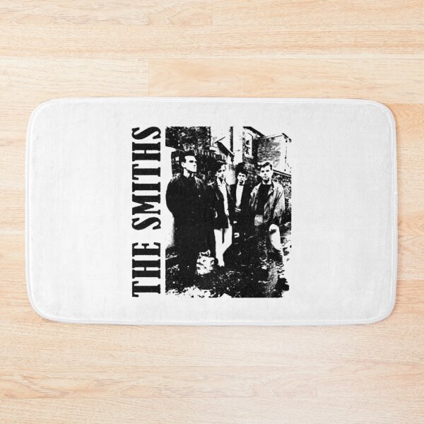 Item preview, The S m i t h s Vintage 80s British Indie Rock Band Black and White Graphic designed and sold by ZevyStores.