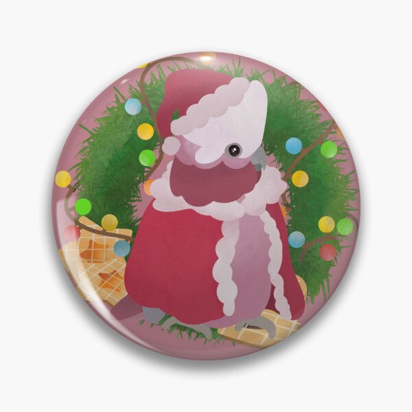 Item preview, Christmas Galah Cockatoo illustration designed and sold by FandomizedRose.