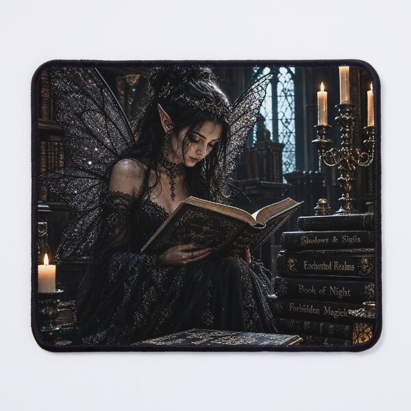 Item preview, Gothic Library Fairy Reading Spellbook designed and sold by Storybook Botanica.