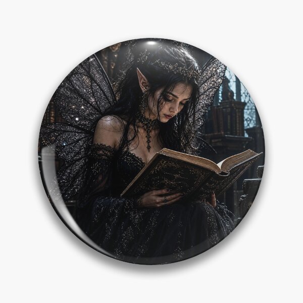 Item preview, Gothic Library Fairy Reading Spellbook designed and sold by Storybook Botanica.
