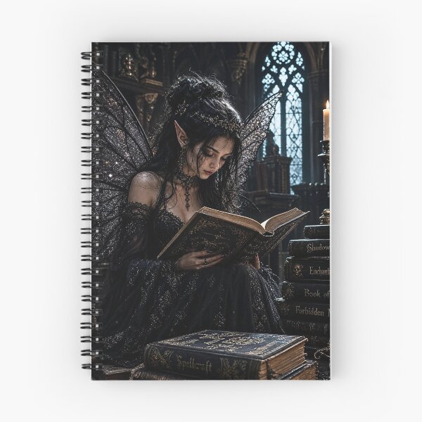 Item preview, Gothic Library Fairy Reading Spellbook designed and sold by Storybook Botanica.